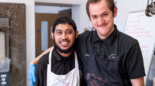 Cooking and making friends