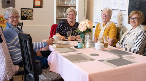 Guests at the Cafe