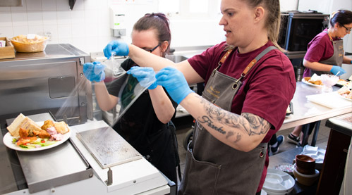 Training in the kitchen